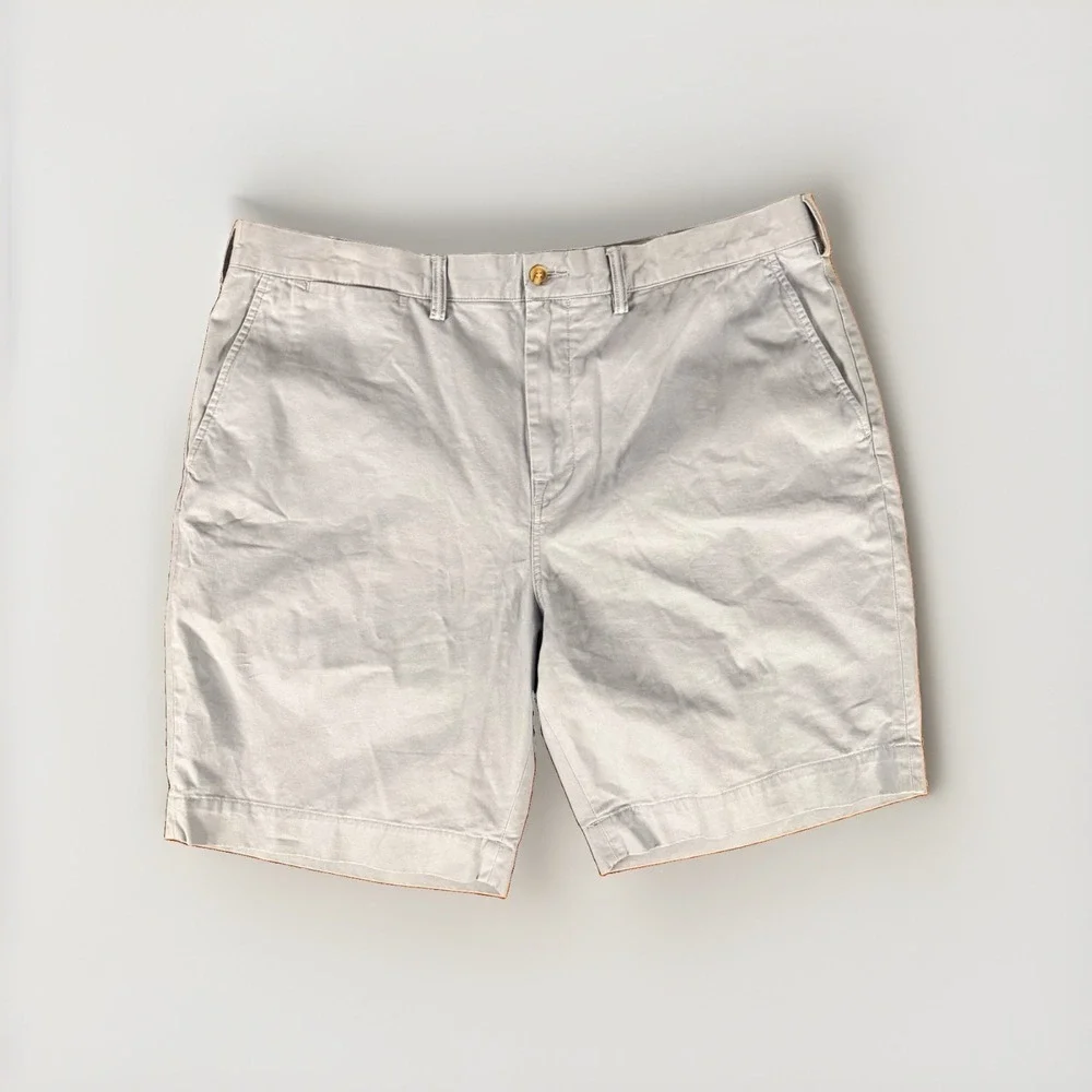 Polo Ralph Lauren Flat-Front Stretch Classic Fit Chino Shorts blue Size 40
